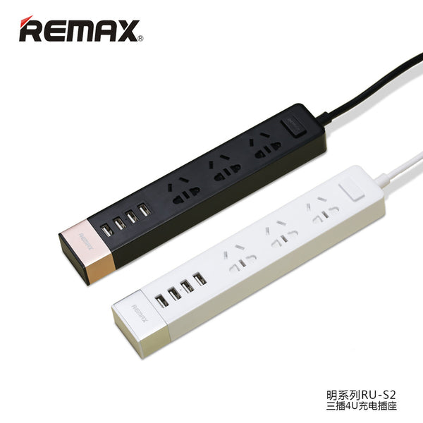 REMAX RU-S2 Regleta Enchufe Múltiples para Electricidad y USB